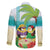 Hawaii Penguin Couple Family Matching Off The Shoulder Long Sleeve Dress and Hawaiian Shirt Hawaiian Kakau - Tropical Summer Vibes