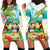 Hawaii Penguin Couple Hoodie Dress Hawaiian Kakau - Tropical Summer Vibes