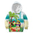 Hawaii Penguin Couple Kid Hoodie Hawaiian Kakau - Tropical Summer Vibes