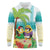 Hawaii Penguin Couple Long Sleeve Polo Shirt Hawaiian Kakau - Tropical Summer Vibes