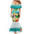 Hawaii Penguin Couple Mermaid Dress Hawaiian Kakau - Tropical Summer Vibes