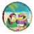 Hawaii Penguin Couple Spare Tire Cover Hawaiian Kakau - Tropical Summer Vibes