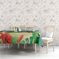 Hawaii Penguin Couple Tablecloth Hawaiian Kakau - Tropical Summer Vibes LT14 - Polynesian Pride