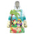 Hawaii Penguin Couple Wearable Blanket Hoodie Hawaiian Kakau - Tropical Summer Vibes