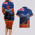 New Zealand ANZAC Day Couples Matching Long Sleeve Bodycon Dress and Hawaiian Shirt 25 April Last Post Camouflage With Poppies LT14 - Polynesian Pride