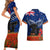 New Zealand ANZAC Day Couples Matching Short Sleeve Bodycon Dress and Hawaiian Shirt 25 April Last Post Camouflage With Poppies LT14 - Polynesian Pride