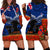 New Zealand ANZAC Day Hoodie Dress 25 April Last Post Camouflage With Poppies LT14 - Polynesian Pride