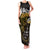 New Zealand Matariki Family Matching Tank Maxi Dress and Hawaiian Shirt Maori New Year Silver Fern And Lizard - Gold