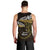 New Zealand Matariki Men Tank Top Maori New Year Silver Fern And Lizard - Gold