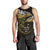 New Zealand Matariki Men Tank Top Maori New Year Silver Fern And Lizard - Gold