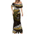 New Zealand Matariki Mermaid Dress Maori New Year Silver Fern And Lizard - Gold