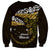 New Zealand Matariki Sweatshirt Maori New Year Silver Fern And Lizard - Gold