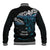 New Zealand Matariki Baseball Jacket Maori New Year Silver Fern And Lizard - Turquosie