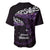 New Zealand Matariki Baseball Jersey Maori New Year Silver Fern And Lizard - Purple