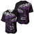 New Zealand Matariki Baseball Jersey Maori New Year Silver Fern And Lizard - Purple