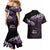 New Zealand Matariki Couples Matching Mermaid Dress and Hawaiian Shirt Maori New Year Silver Fern And Lizard - Purple