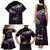 New Zealand Matariki Family Matching Tank Maxi Dress and Hawaiian Shirt Maori New Year Silver Fern And Lizard - Purple