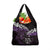 New Zealand Matariki Grocery Bag Maori New Year Silver Fern And Lizard - Purple