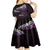 New Zealand Matariki Kid Short Sleeve Dress Maori New Year Silver Fern And Lizard - Purple