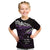 New Zealand Matariki Kid T Shirt Maori New Year Silver Fern And Lizard - Purple