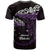 New Zealand Matariki T Shirt Maori New Year Silver Fern And Lizard - Purple