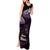 New Zealand Matariki Tank Maxi Dress Maori New Year Silver Fern And Lizard - Purple