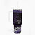 New Zealand Matariki Tumbler With Handle Maori New Year Silver Fern And Lizard - Purple