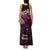 New Zealand Matariki Family Matching Tank Maxi Dress and Hawaiian Shirt Maori New Year Silver Fern And Lizard - Pink