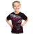 New Zealand Matariki Kid T Shirt Maori New Year Silver Fern And Lizard - Pink