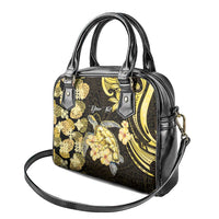 Personalised Aloha Hawaii Oahu Island Shoulder Handbag Gathering Place Sea Turtle Ilima Flowers LT14 - Polynesian Pride