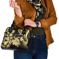 Personalised Aloha Hawaii Oahu Island Shoulder Handbag Gathering Place Sea Turtle Ilima Flowers LT14 - Polynesian Pride