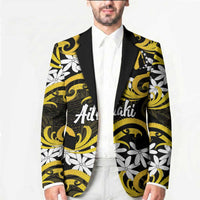 Personalised Cook Islands Aitutaki Blazer Tiare Maori Polynesian Waves Tattoo LT14 - Polynesian Pride
