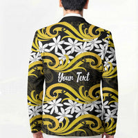 Personalised Cook Islands Aitutaki Blazer Tiare Maori Polynesian Waves Tattoo LT14 - Polynesian Pride
