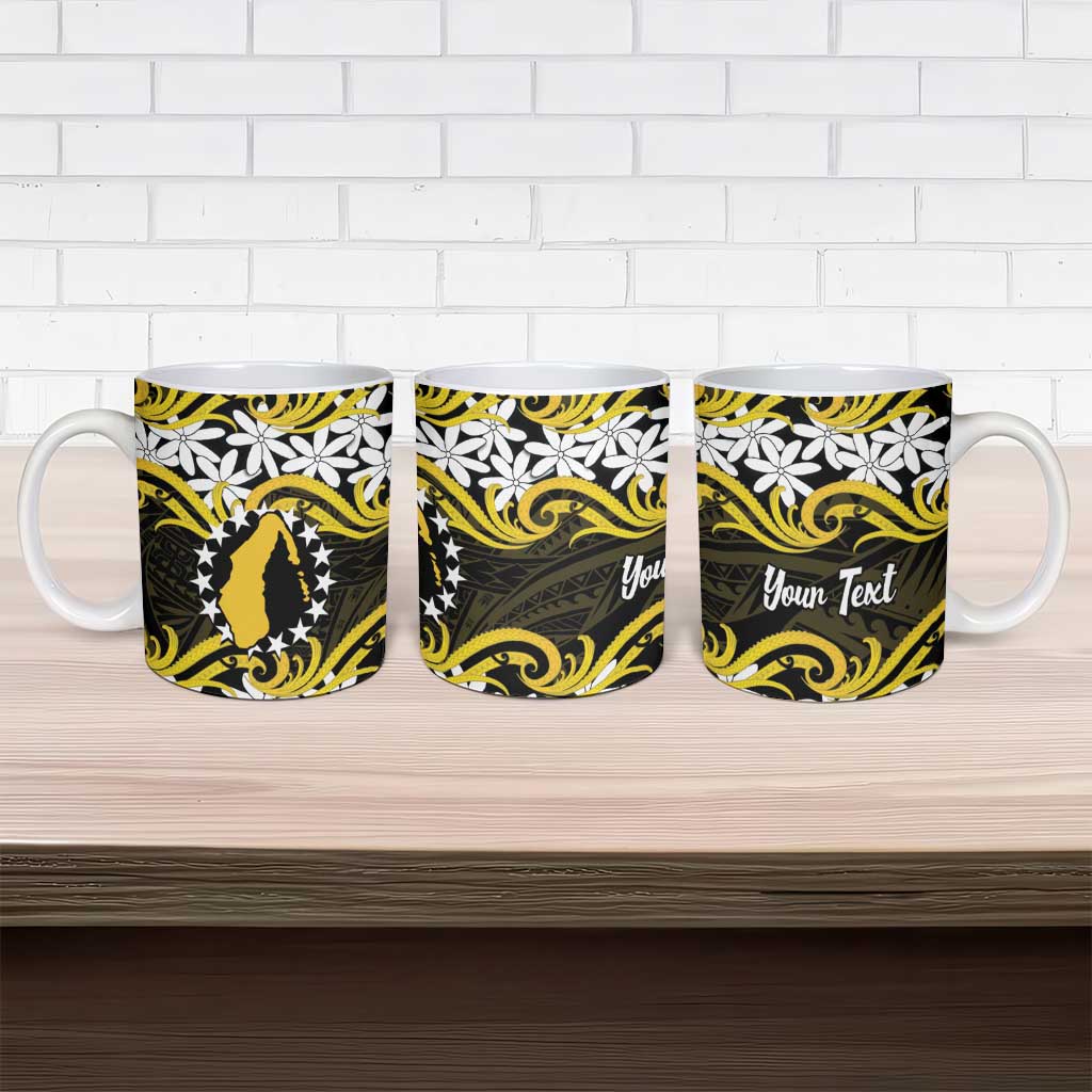 Personalised Cook Islands Aitutaki Ceramic Mug Tiare Maori Polynesian Waves Tattoo LT14 - Polynesian Pride