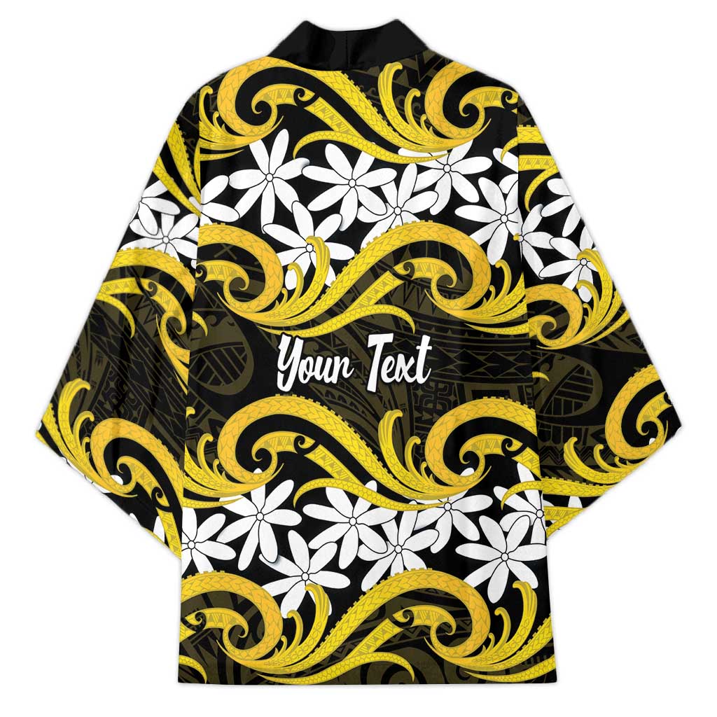 Personalised Cook Islands Aitutaki Kimono Tiare Maori Polynesian Waves Tattoo LT14 - Polynesian Pride