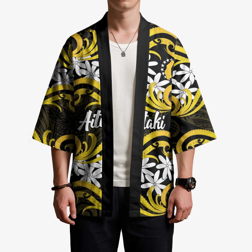 Personalised Cook Islands Aitutaki Kimono Tiare Maori Polynesian Waves Tattoo LT14 - Polynesian Pride
