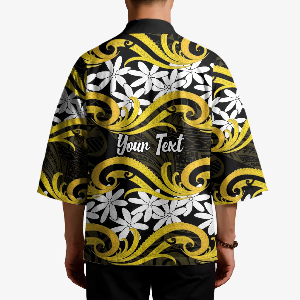 Personalised Cook Islands Aitutaki Kimono Tiare Maori Polynesian Waves Tattoo LT14 - Polynesian Pride