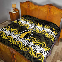 Personalised Cook Islands Aitutaki Quilt Tiare Maori Polynesian Waves Tattoo LT14 - Polynesian Pride