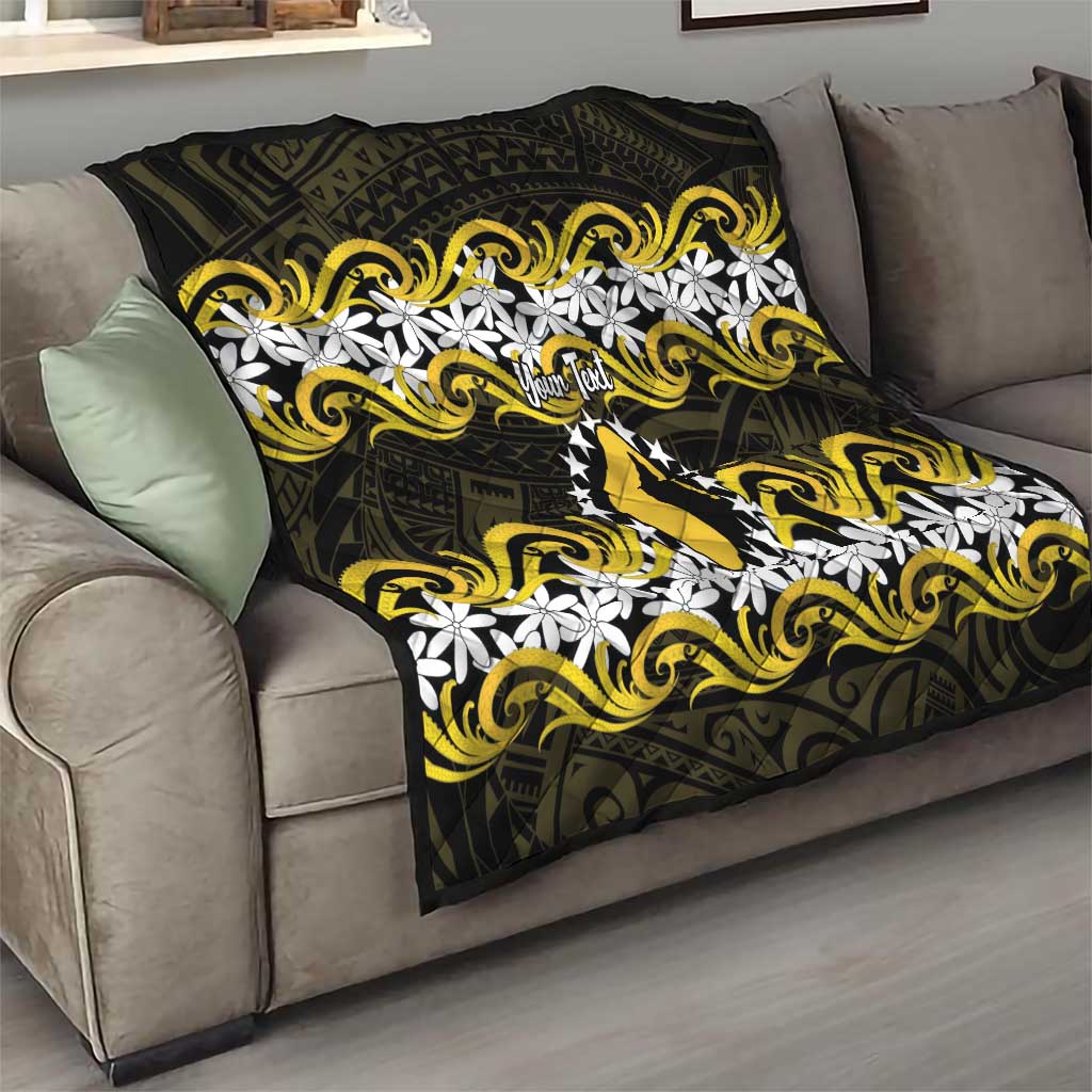 Personalised Cook Islands Aitutaki Quilt Tiare Maori Polynesian Waves Tattoo LT14 - Polynesian Pride