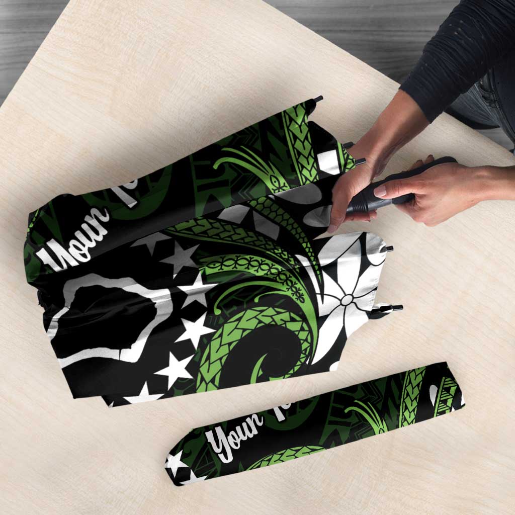 Personalised Cook Islands Palmerston Umbrella Tiare Maori Polynesian Waves Tattoo LT14 - Polynesian Pride