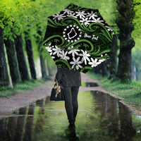 Personalised Cook Islands Palmerston Umbrella Tiare Maori Polynesian Waves Tattoo LT14 - Polynesian Pride