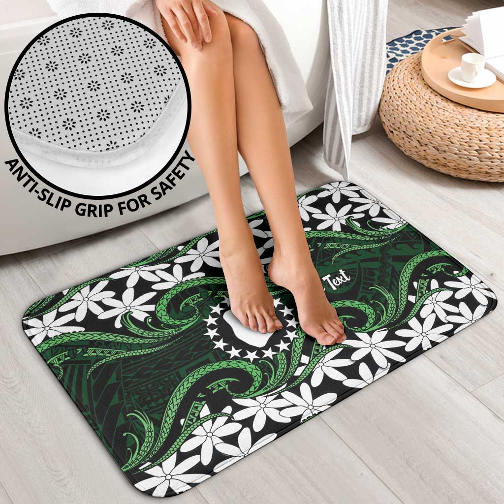 Personalised Cook Islands Mitiaro Bathroom Set Tiare Maori Polynesian Waves Tattoo LT14 - Polynesian Pride