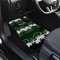 Personalised Cook Islands Mitiaro Car Mats Tiare Maori Polynesian Waves Tattoo LT14 - Polynesian Pride