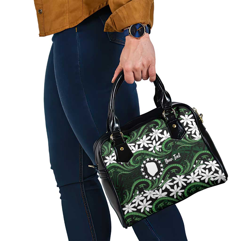 Personalised Cook Islands Mitiaro Shoulder Handbag Tiare Maori Polynesian Waves Tattoo LT14 - Polynesian Pride