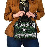 Personalised Cook Islands Mitiaro Shoulder Handbag Tiare Maori Polynesian Waves Tattoo LT14 - Polynesian Pride