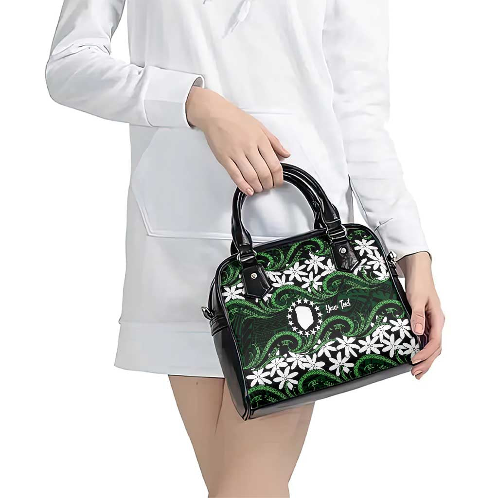 Personalised Cook Islands Mitiaro Shoulder Handbag Tiare Maori Polynesian Waves Tattoo LT14 - Polynesian Pride