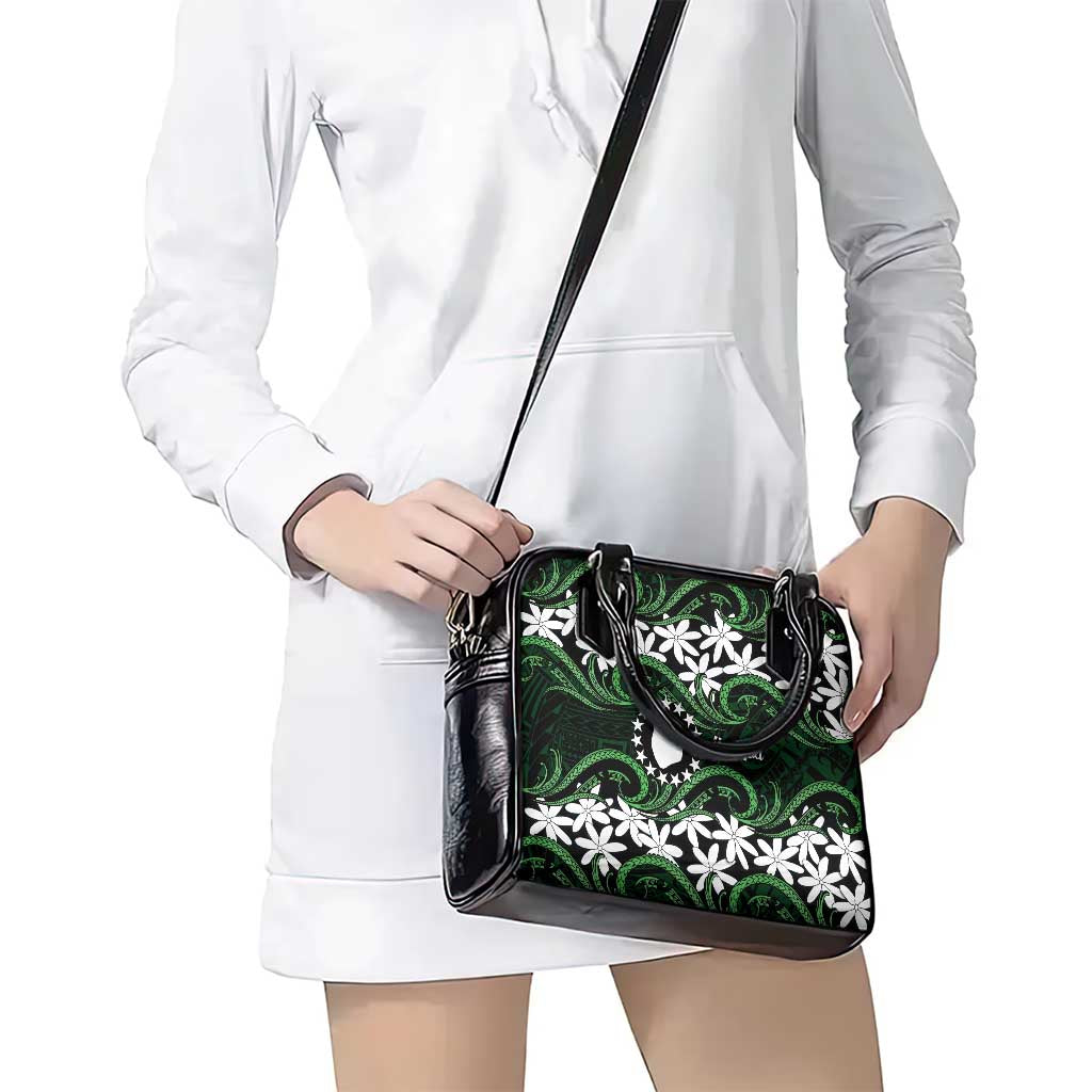 Personalised Cook Islands Mitiaro Shoulder Handbag Tiare Maori Polynesian Waves Tattoo LT14 - Polynesian Pride