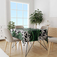 Personalised Cook Islands Mitiaro Tablecloth Tiare Maori Polynesian Waves Tattoo LT14 - Polynesian Pride