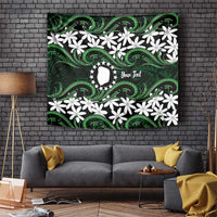 Personalised Cook Islands Mitiaro Tapestry Tiare Maori Polynesian Waves Tattoo LT14 Green - Polynesian Pride