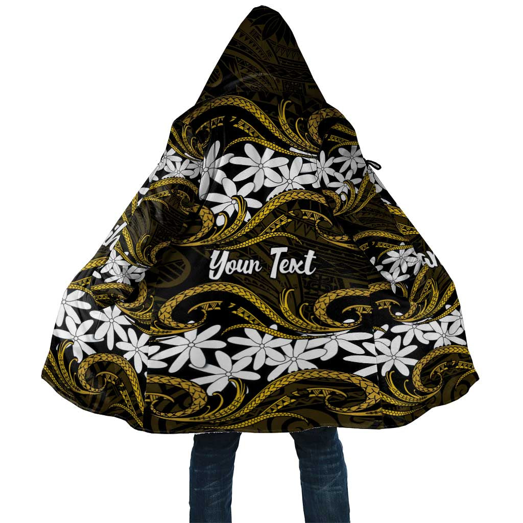 Personalised Cook Islands Manihiki Cloak Tiare Maori Polynesian Waves Tattoo LT14 Unisex Gold - Polynesian Pride